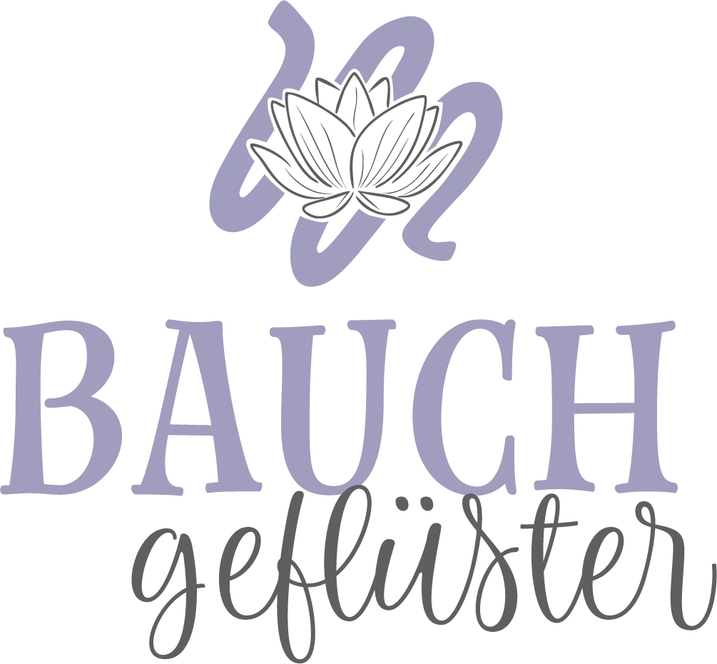 Bauchgeflüster Logo in Lila